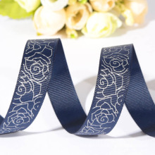 customized new design pretty wholesale floral ribbon